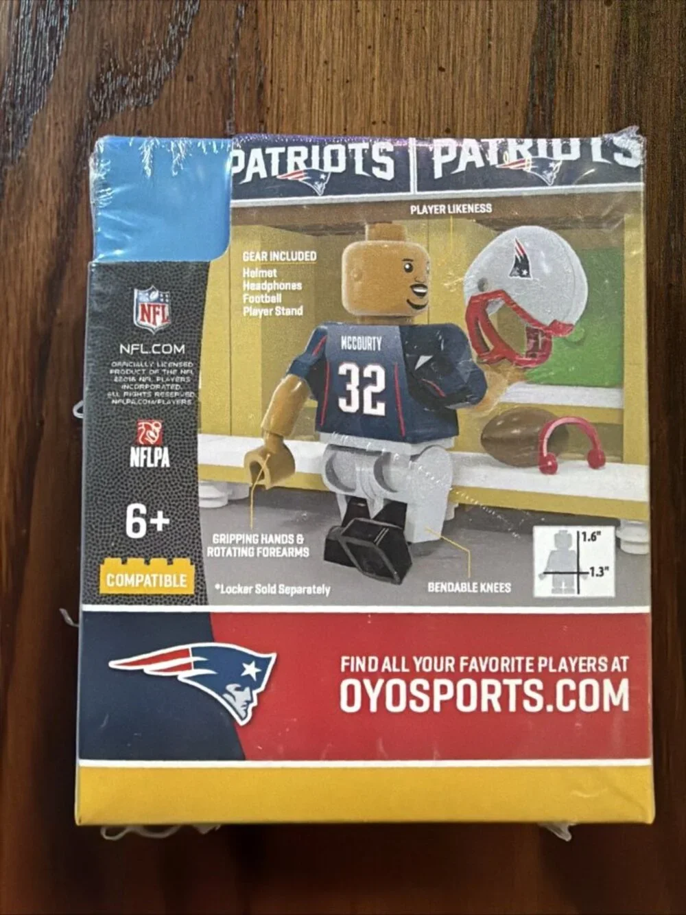 Oyo‎ NFL Team Mini Figure New England Patriots DEVIN MCCOURTY RARE!
